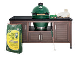 Large Big Green Egg in 69-inch Modern Farmhouse Table Package